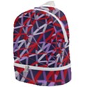 3d Lovely Geo Lines Vii Zip Bottom Backpack View1