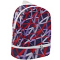 3d Lovely Geo Lines Vii Zip Bottom Backpack View2