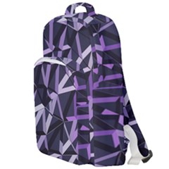 3d Lovely Geo Lines Vi Double Compartment Backpack by Uniqued