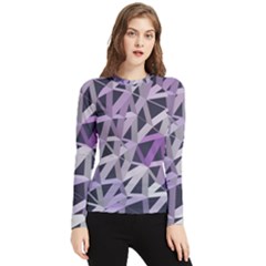 3d Lovely Geo Lines  Iv Women s Long Sleeve Rash Guard by Uniqued