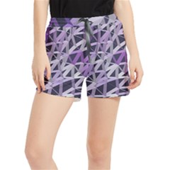 3d Lovely Geo Lines  Iv Women s Runner Shorts by Uniqued