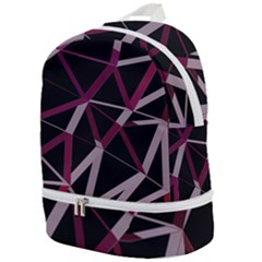 3d Lovely Geo Lines Iii Zip Bottom Backpack by Uniqued