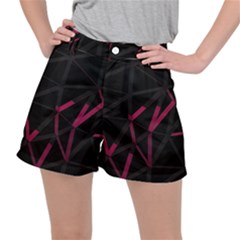 3d Lovely Geo Lines Viii Ripstop Shorts by Uniqued