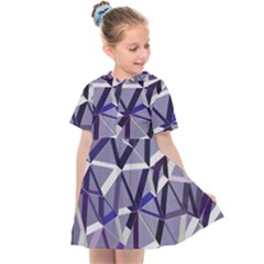 3d Lovely Geo Lines Ix Kids  Sailor Dress by Uniqued