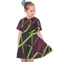 3D Lovely GEO Lines X Kids  Sailor Dress View1