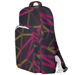 3d Lovely Geo Lines Xi Double Compartment Backpack by Uniqued