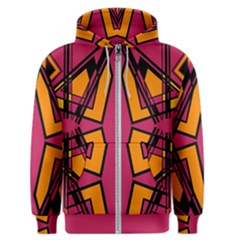 Abstract Geometric Design    Men s Zipper Hoodie by Eskimos