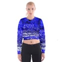 Blue Waves Flow Series 1 Cropped Sweatshirt View1