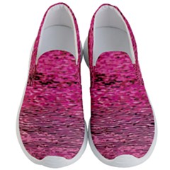 Pink  Waves Flow Series 1 Men s Lightweight Slip Ons by DimitriosArt