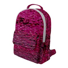 Pink  Waves Flow Series 1 Flap Pocket Backpack (large) by DimitriosArt