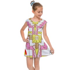 Music And Other Stuff Kids  Cap Sleeve Dress by bfvrp