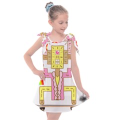 Music And Other Stuff Kids  Tie Up Tunic Dress by bfvrp