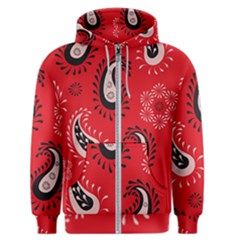 Floral Pattern Paisley Style Paisley Print   Men s Zipper Hoodie by Eskimos