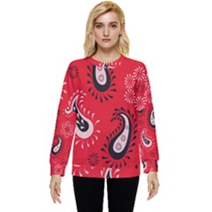 Floral Pattern Paisley Style Paisley Print   Hidden Pocket Sweatshirt by Eskimos