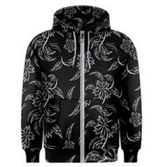 Folk Flowers Print Floral Pattern Ethnic Art Men s Zipper Hoodie by Eskimos