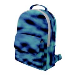 Blue Waves Flow Series 4 Flap Pocket Backpack (large) by DimitriosArt