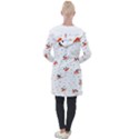 Cute Faces Of Snowmen Longline Hooded Cardigan View2