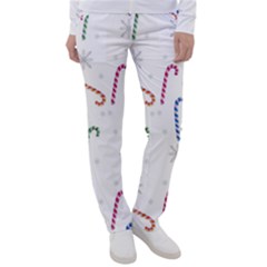 Christmas Candy Canes Women s Casual Pants by SychEva