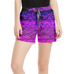 Magenta Waves Flow Series 1 Women s Runner Shorts by DimitriosArt