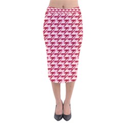 Digitalart Velvet Midi Pencil Skirt by Sparkle