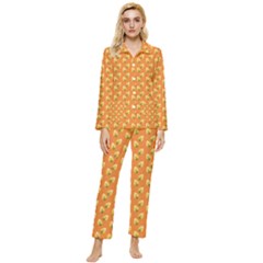 Leafs Womens  Long Sleeve Velvet Pocket Pajamas Set by Sparkle