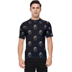 Creepy Head Sculpture With Respirator Motif Pattern Men s Short Sleeve Rash Guard by dflcprintsclothing