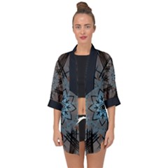 Into The Unknown Open Front Chiffon Kimono by ramblevibes