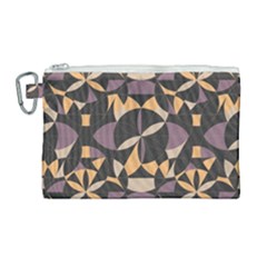 Abstract Pattern Geometric Backgrounds   Canvas Cosmetic Bag (large) by Eskimos