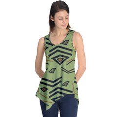 Abstract Pattern Geometric Backgrounds   Sleeveless Tunic by Eskimos