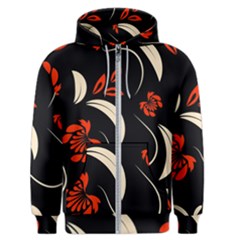 Folk Flowers Print Floral Pattern Ethnic Art Men s Zipper Hoodie by Eskimos