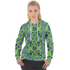 Floral Folk Damask Pattern  Women s Overhead Hoodie by Eskimos