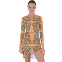 Abstract pattern geometric backgrounds   Asymmetric Cut-Out Shift Dress View1