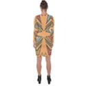 Abstract pattern geometric backgrounds   Asymmetric Cut-Out Shift Dress View2