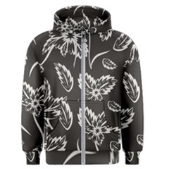 Folk Flowers Print Floral Pattern Ethnic Art Men s Zipper Hoodie by Eskimos