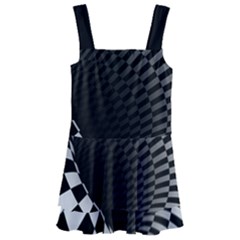 3d Optical Illusion, Dark Hole, Funny Effect Kids  Layered Skirt Swimsuit by Casemiro