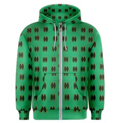 Butterflies In Fresh Green Environment Men s Zipper Hoodie by pepitasart