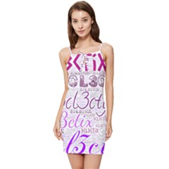 3cl3ctix Wordart Summer Tie Front Dress by 3cl3ctix