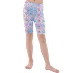 Notepads Pens And Pencils Kids  Mid Length Swim Shorts by SychEva