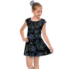 Moody Flora Kids  Cap Sleeve Dress by BubbSnugg