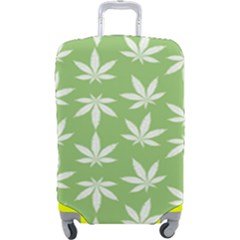 Weed Pattern Luggage Cover (large) by Valentinaart