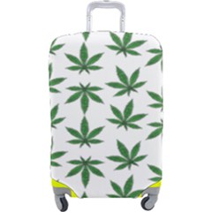 Weed Pattern Luggage Cover (large) by Valentinaart