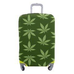 Weed Pattern Luggage Cover (small) by Valentinaart