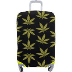 Weed Pattern Luggage Cover (large) by Valentinaart