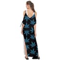 Weed Pattern Maxi Chiffon Cover Up Dress View2