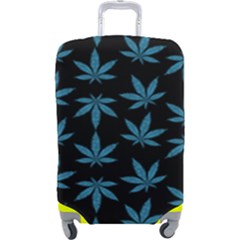 Weed Pattern Luggage Cover (large) by Valentinaart