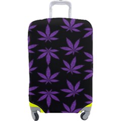 Weed Pattern Luggage Cover (large) by Valentinaart