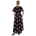 Cupid pattern Front Wrap High Low Dress View2