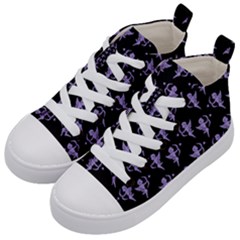 Cupid Pattern Kids  Mid-top Canvas Sneakers by Valentinaart