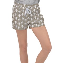 Cupid Pattern Velour Lounge Shorts by Valentinaart