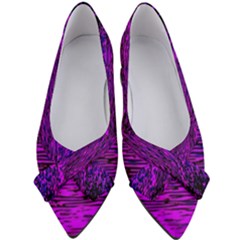 Magenta Waves Flow Series 2 Women s Bow Heels by DimitriosArt